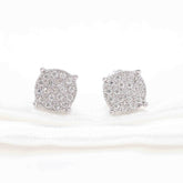 GL 925 Sterling Silver VVS Moissanite Stud Earrings